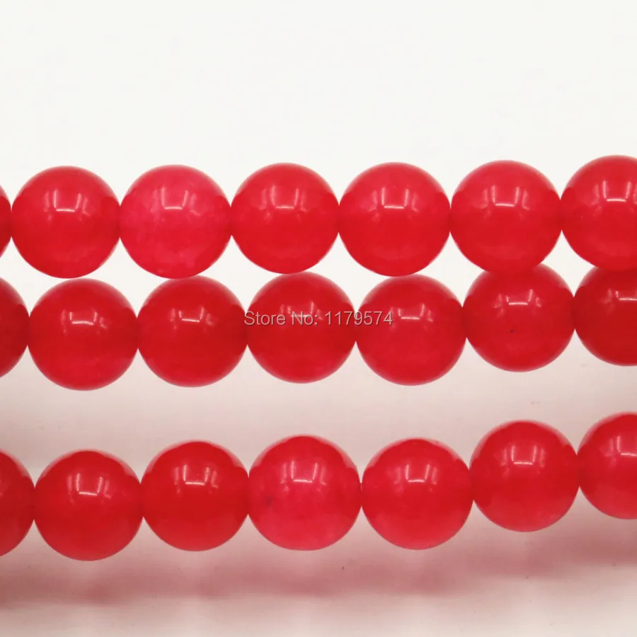 10mm Fashion Orange/Red/Pink/Blue/Green/White Crystal Chalcedony Stone Loose Round Beads Christmas Gifts 15inch Jewelry Making | Украшения