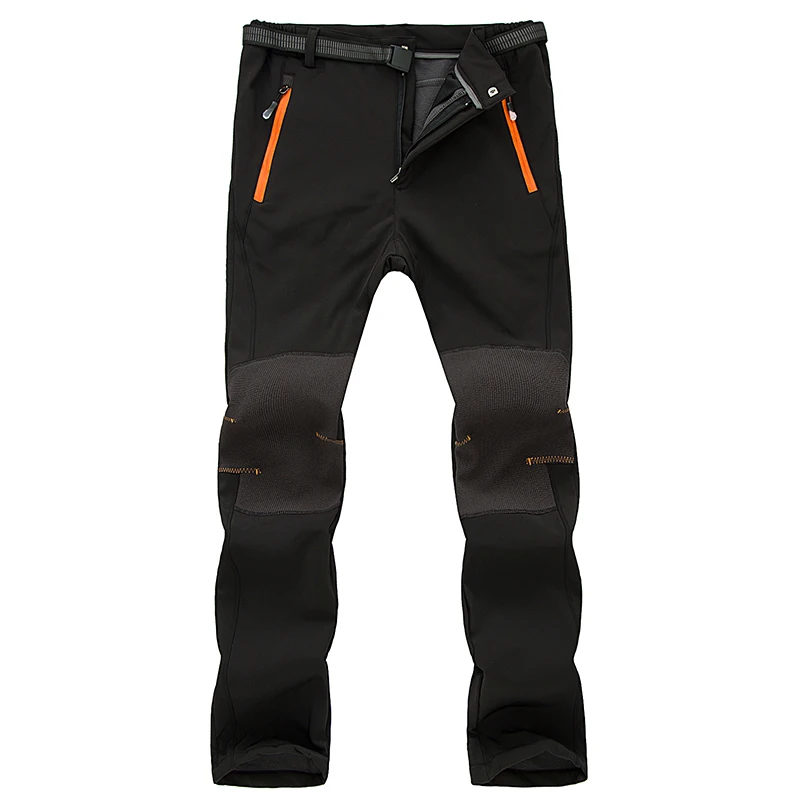 2018 Зимние флисовые Водонепроницаемый Для мужчин Пеший Туризм брюки Открытый