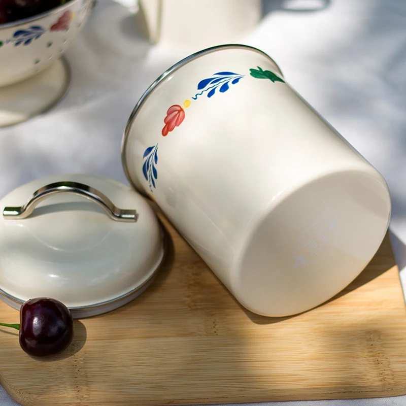 Металлическая бутылка для хранения кофе сахара чая кружевная Минималистичная