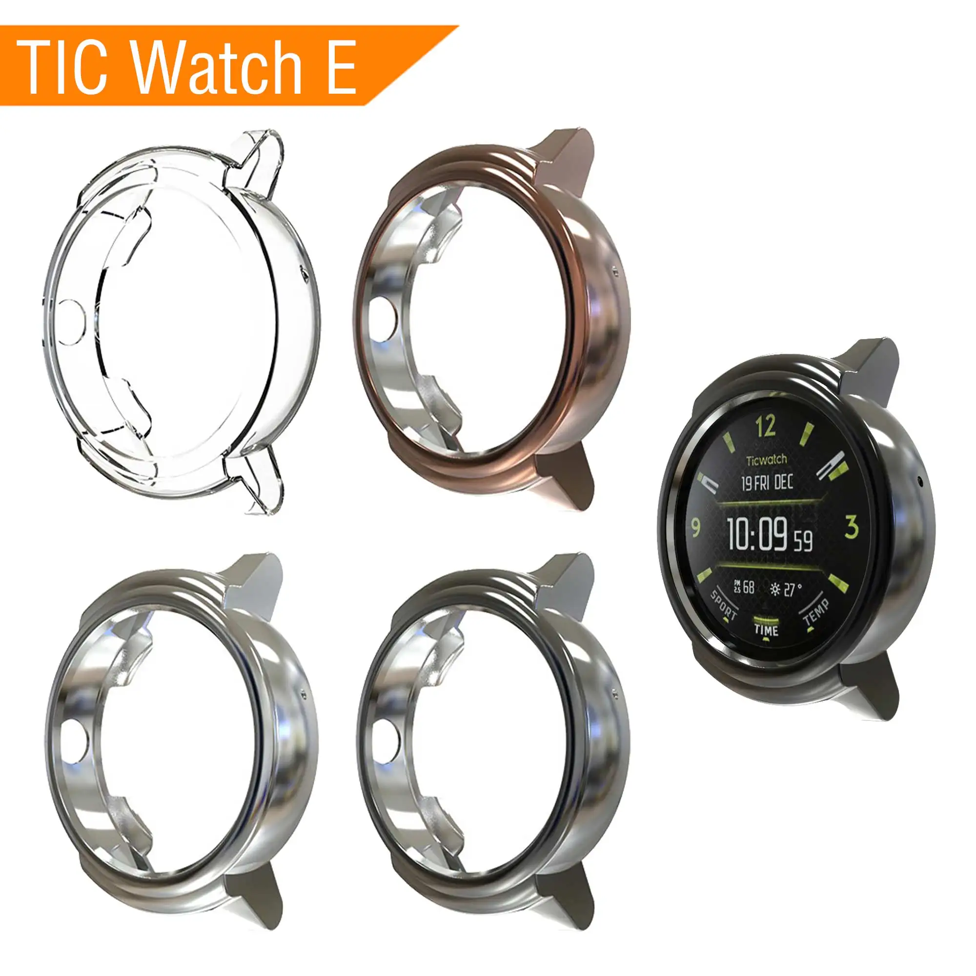 Мягкий чехол из ТПУ для Ticwatch E Watch защитный экрана Смарт часы аксессуары Tic