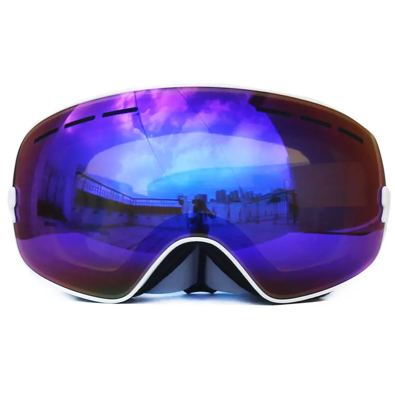 UV400 Анти-туман двухслойные лыжные очки большие линзы Лыжная маска очки лыжный снег сноуборд очки зеркальные поляризационные очки для мужчин