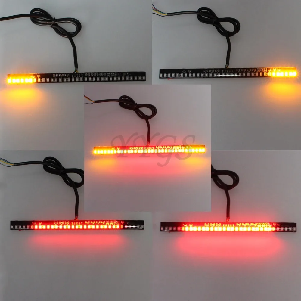 Универсальный мотоциклетный светильник полоса задний тормоз стоп сигнал