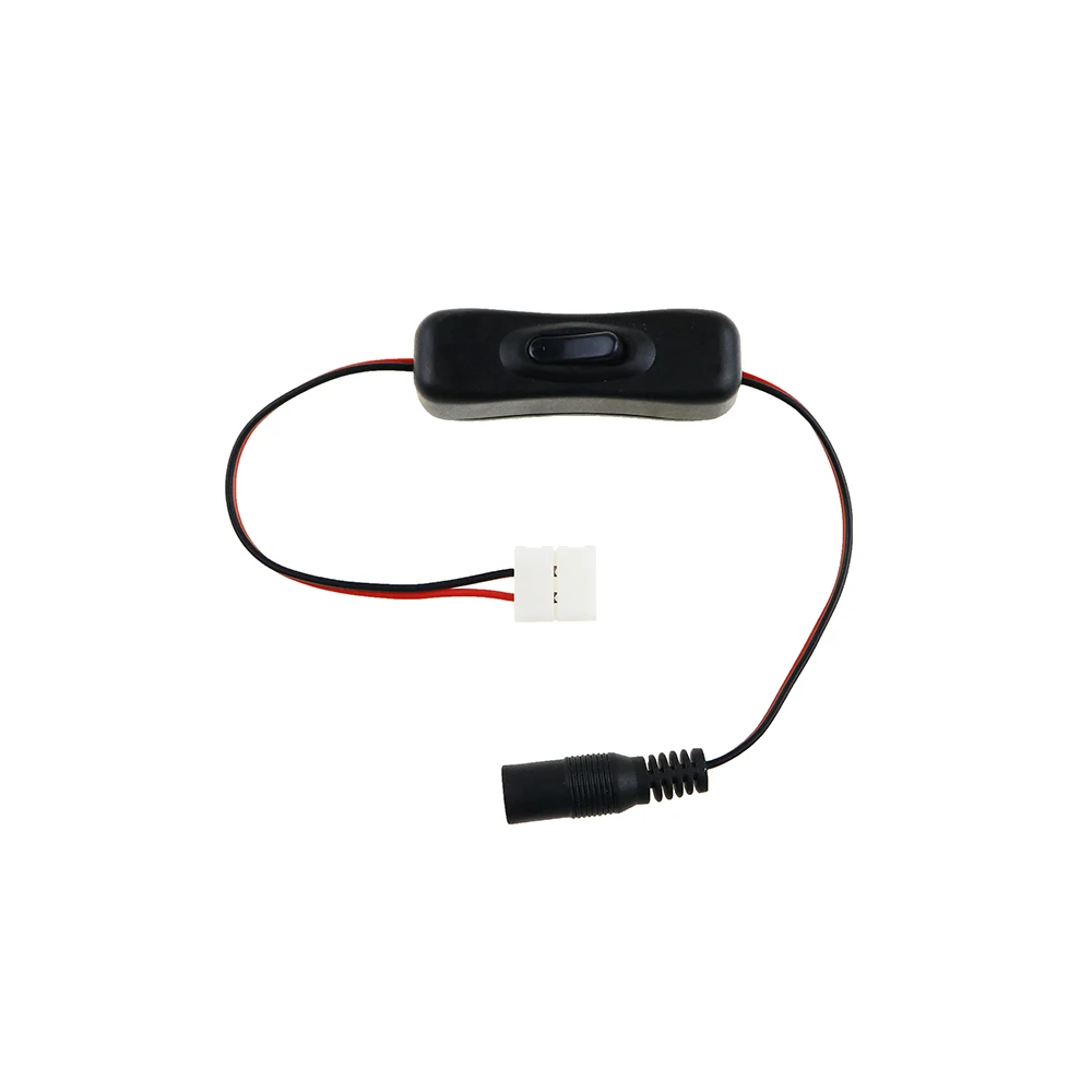 Разъем постоянного тока на 2 контактный разъем 10 мм с кнопкой переключателя для