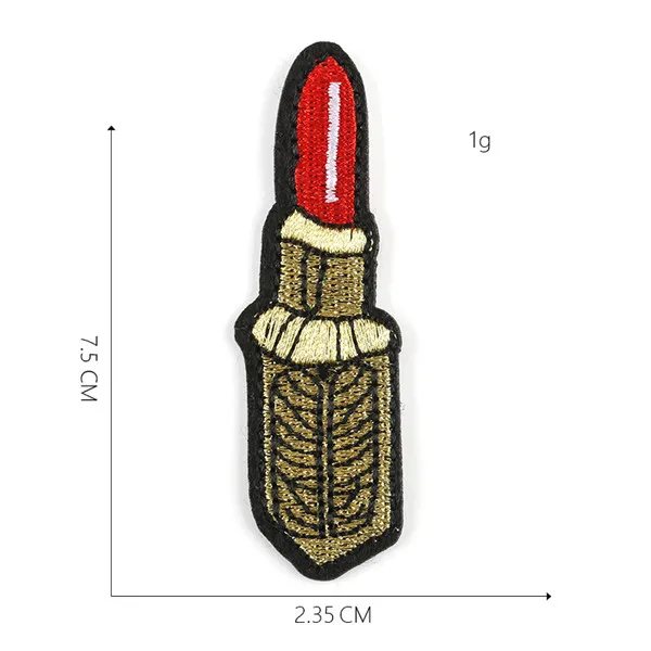 100pcs Patch 10 100 шт Помада по оптовым ценам заплатка для одежды вышитая аппликация шитье DIY наклейки одежда аксессуары переводной значок патч - Цвет: 100pcs Patch 10
