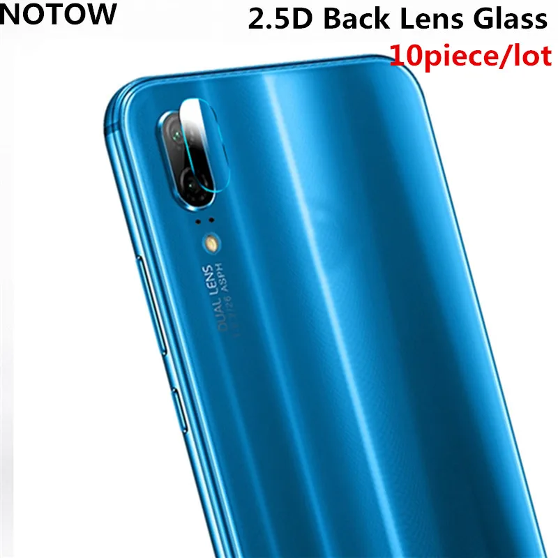 

NOTOW 10piece/lot NEW classic styte/2.5D 7.5H flexible Rear Camera Lens Tempered Glass Film Protector For Huawei P20 5.84 inch