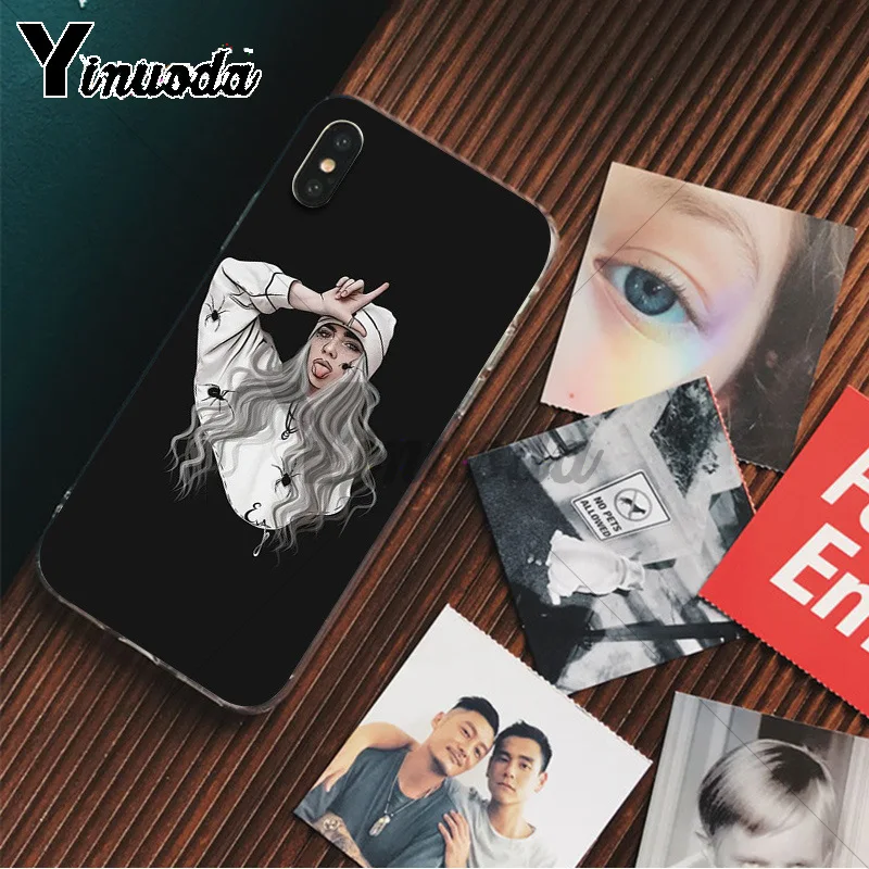 A8 Yinuoda Billie Eilish 13 Девушка ТПУ чехол для телефона оболочка для Apple iPhone 8 7 6 6S Plus X XS MAX 5 5S SE XR Чехлы для мобильных телефонов - Цвет: A8