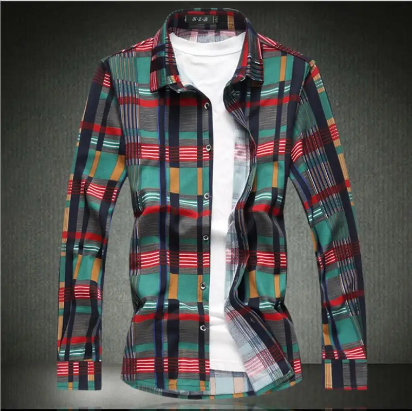 Мужская модная рубашка Camisa Masculina плюс размер M 7XL западные рубашки мужские обычные