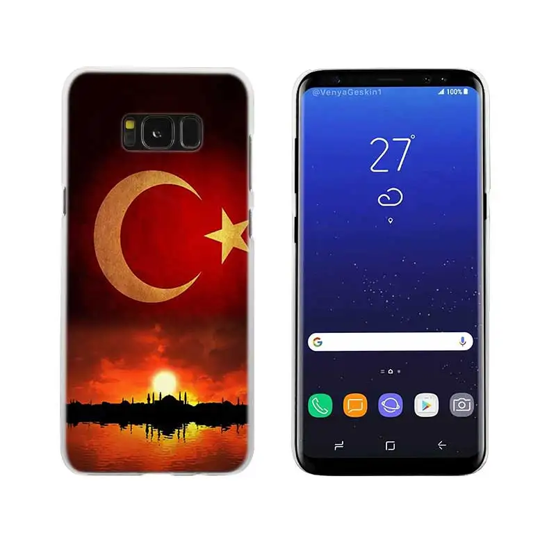 15 Флаг Турция Стамбул прозрачный обратите внимание; размеры 9 и 10 pro Жесткий чехол КРЫШКА ДЛЯ samsung Galaxy S4 S5 S6 S7 S8 S9 плюс край мини s10 lite - Цвет: 15