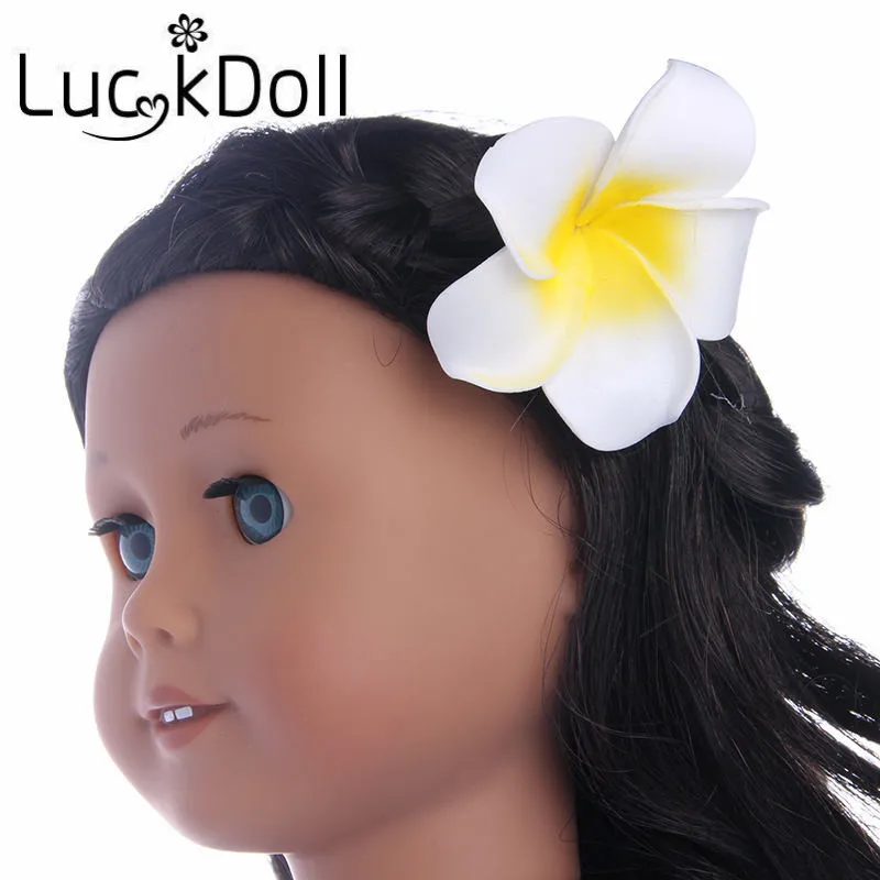 LUCKDOLL 5 шт. белая заколка для волос подходит 18 дюймовых кукольных аксессуаров