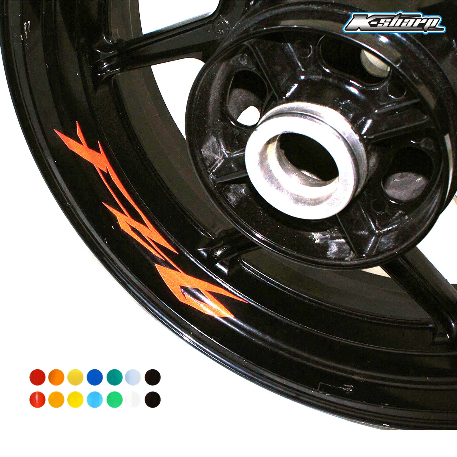 8 X внутренние наклейки на обод колеса светоотражающие в полоску для YAMAHA
