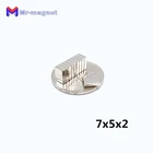 Неодимовый магнит 7x5x2 мм, 500 шт., супермощный небольшой блок, постоянный N35 NdFeB 7*5*2 кубовидные магниты 7 мм x 5 мм x 2 мм