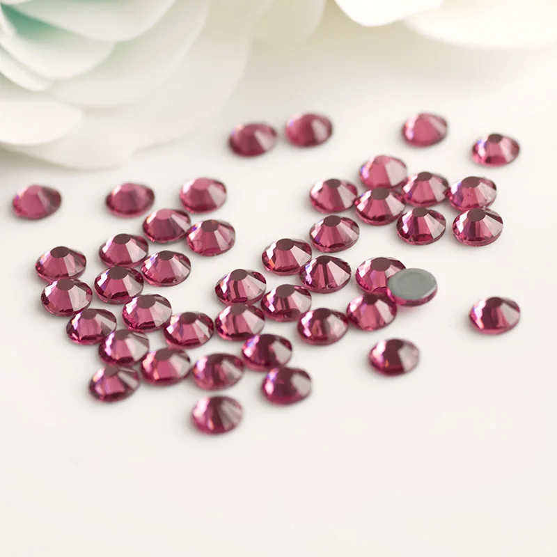 YANRUO 2058HF Rose Stones And Crystal Hot fix Crystals Dress Craft Iron on Rhinestones For Strass Clothes | Дом и сад