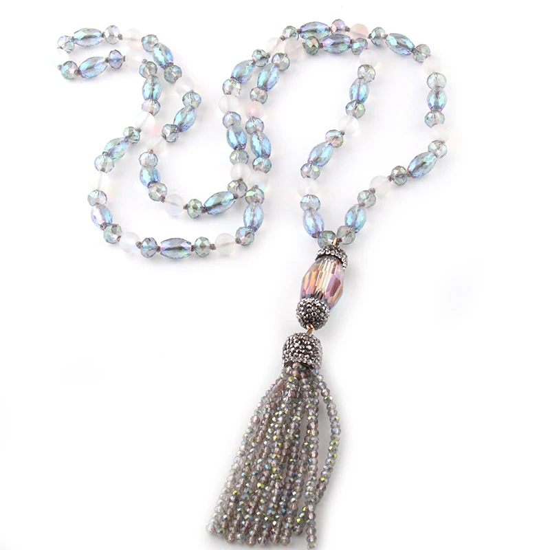 MOODPC богемные этнические ювелирные изделия стеклянные длинные Круглые Овальные