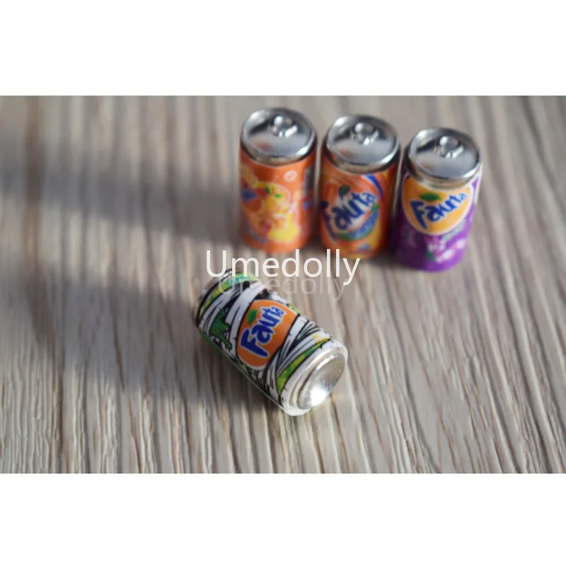 4 шт. 1/6 Миниатюрная модель напитков Fanta имитация кукольного домика миниатюрная