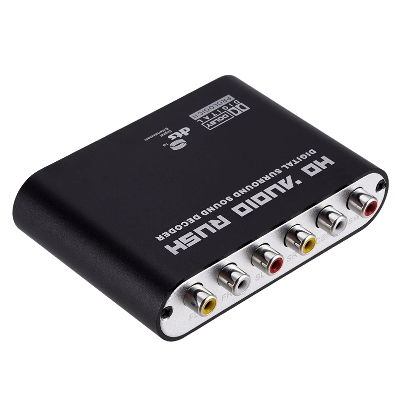 5 1 CH аудио декодер SPDIF коаксиальный к RCA DTS AC3 цифровой усилитель аналоговый