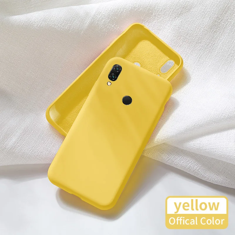 Yellow Чехол ASINA для Red mi Note 7 Официальный жидкий силиконовый чехол для Xiaomi mi 6 8 9 SE 8 Lite K20 Funda Capa чехол - Цвет: Yellow