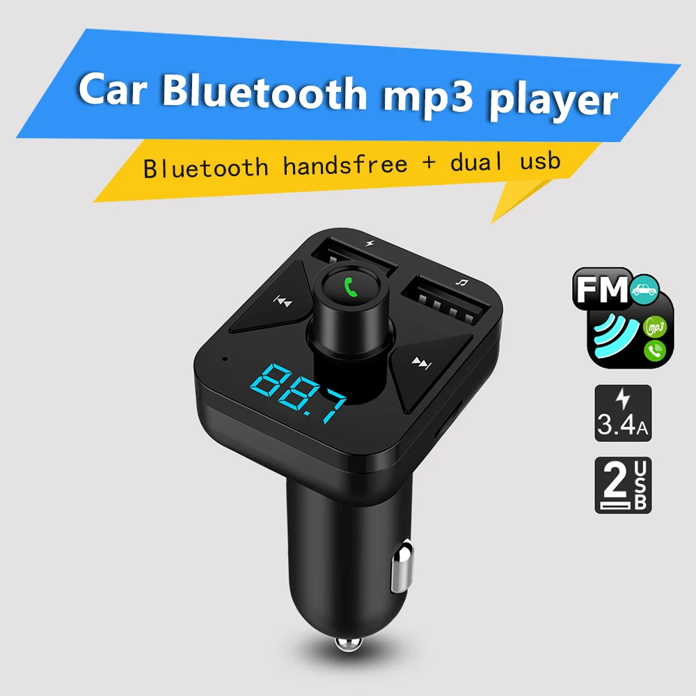 QC3.0 Быстрая зарядка 3.4A двойной Переходник USB для зарядки в машине светодиодный