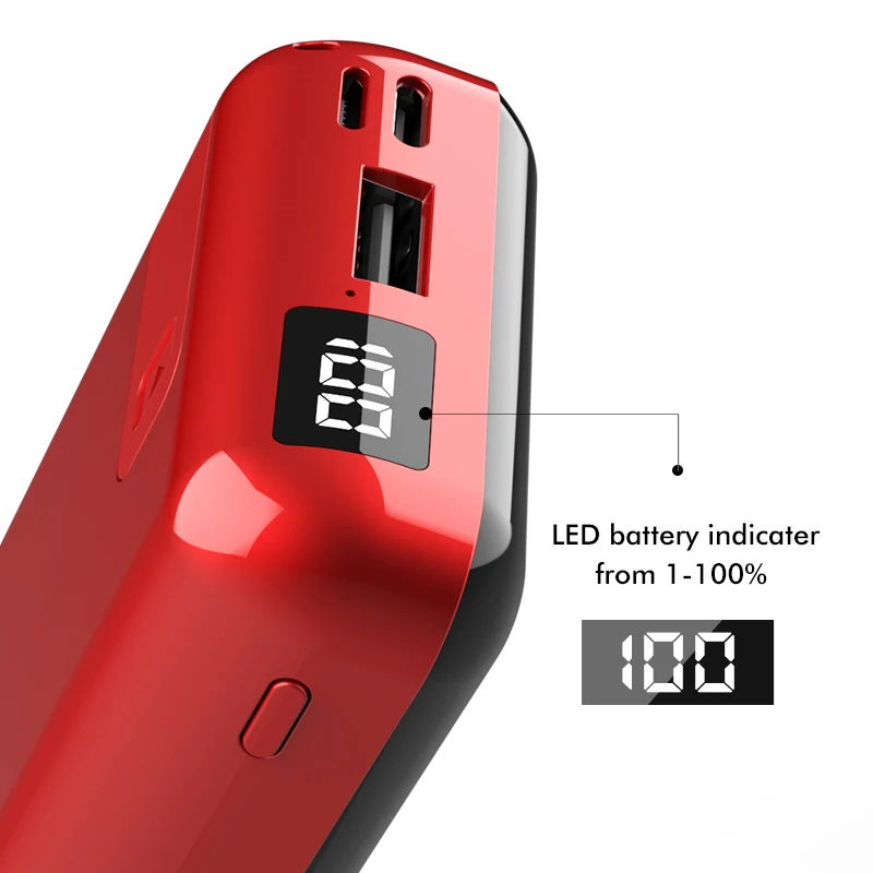 LINGCHEN 10000 мАч Мини Беспроводная Быстрая зарядка Power Bank PD 3 0 LED для iPhone Xiaomi Huawei