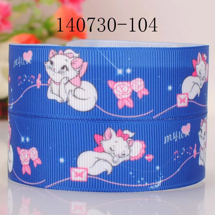 10 ярдов-разные размеры-живой Мультфильм Мари лента для кошки напечатанная Grosgrain |