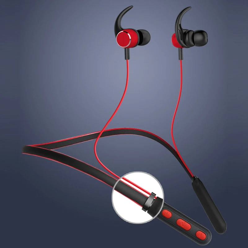 Bluetooth 5 0 наушники беспроводные спортивные стерео бас вкладыши шейные гарнитура с
