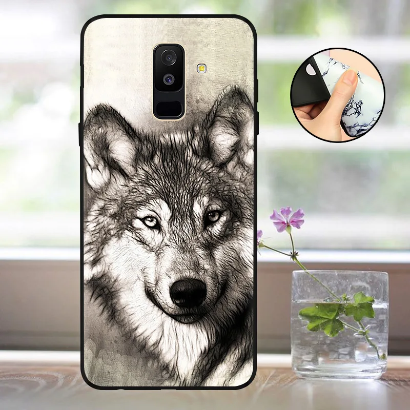 Мягкий A600 A605F чехол для Funda samsung A6 чехол силиконовый матовый задний Чехол для Capas samsung Galaxy A6 Plus чехол бампер - Цвет: HPL