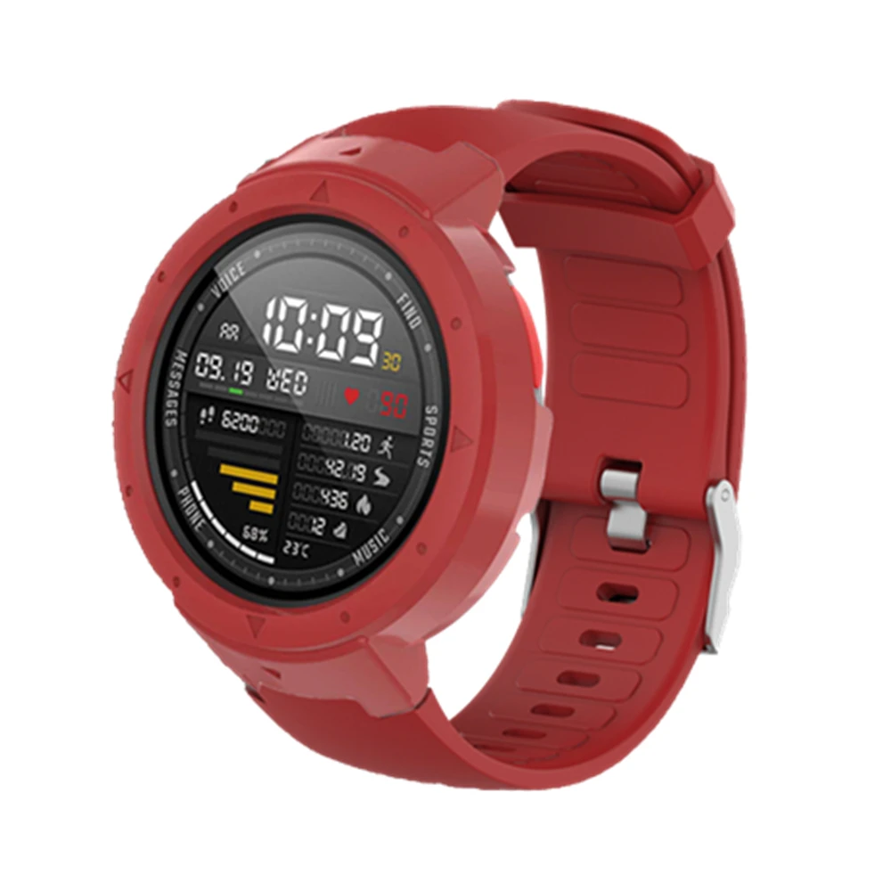 Для Amazfit Verge 2 ремешок для часов для Amazfit Verge ремешок для Amazfit Verge lite PC Csae Крышка+ Мягкий силиконовый браслет аксессуары