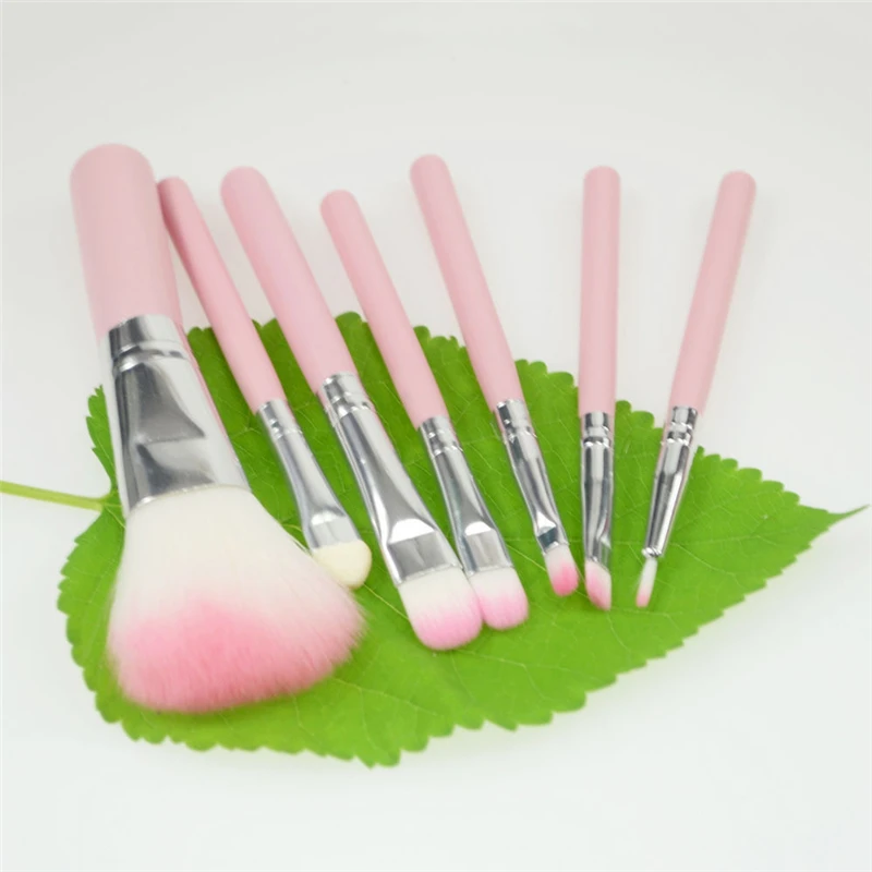 Набор розовых профессиональных кистей для макияжа 7 шт.|pink makeup brushes|makeup brushesmakeup