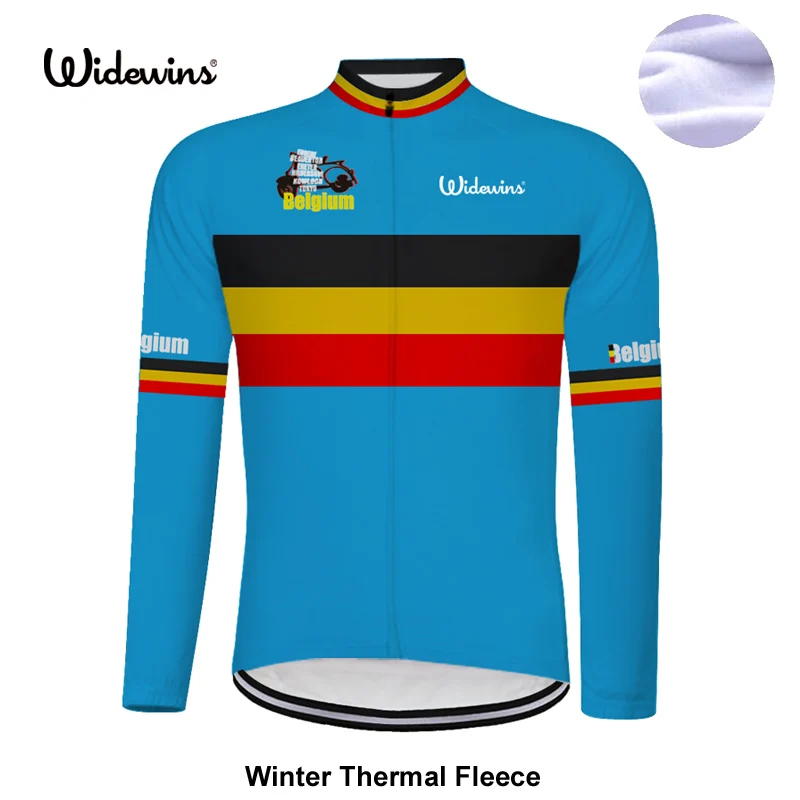 Зимние теплые флисовые или тонкие Новые pro Belgium Team Long черные велосипедные