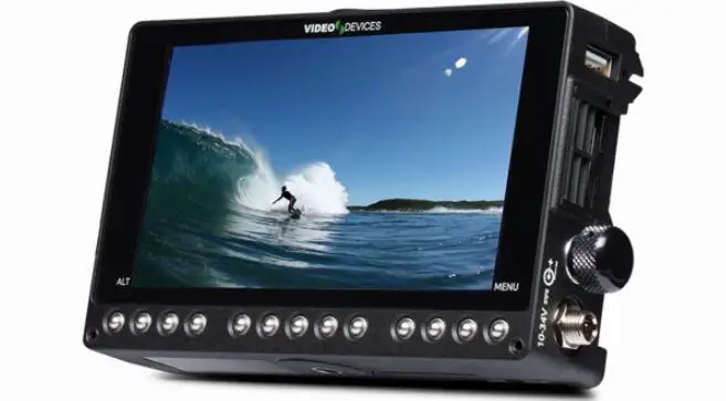 Замок справа под углом коаксиального кабеля Sound Devices DC 2.1 мм на D-Tap для записывающих мониторов PIX-E5, PIX-E5H и PIX-E7.