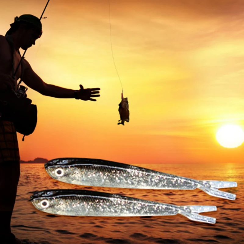 10 шт./упак. Pesca искусственные Черная мягкая блесна, Япония Шад червь плавающие приманки Jig Head нахлыстом силиконовая резиновая рыбка рыбы