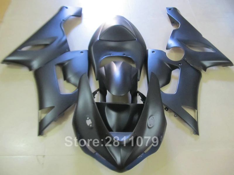 Высококачественный пластиковый обтекатель для Kawasaki Ninja ZX6R 05 06 матовый черный 2005