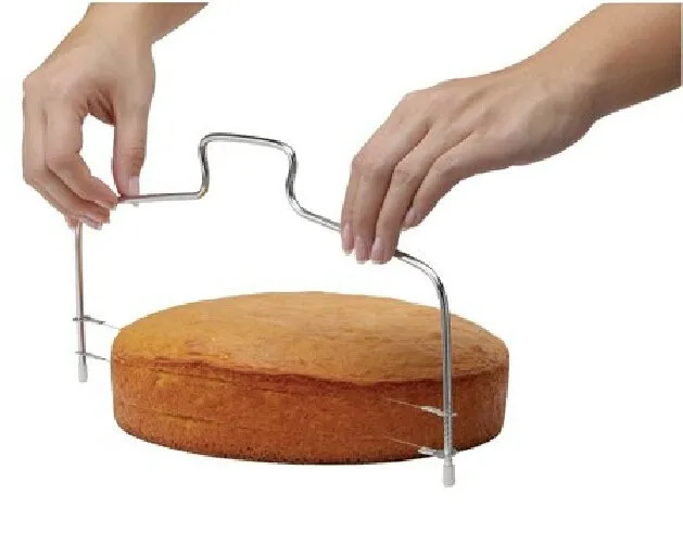 Новый двухстрочный регулируемый металлический инструмент для вырезания тортов