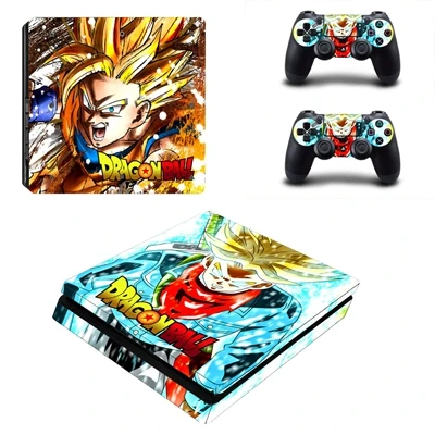 YSP4S-3440 Супер-наклейка Dragon Ball для Playstation 4 PS4 тонкий Пользовательский Дизайн Наклейка для консоли контроллер Крышка PS4 тонкие виниловые наклейки - Цвет: YSP4S-3440