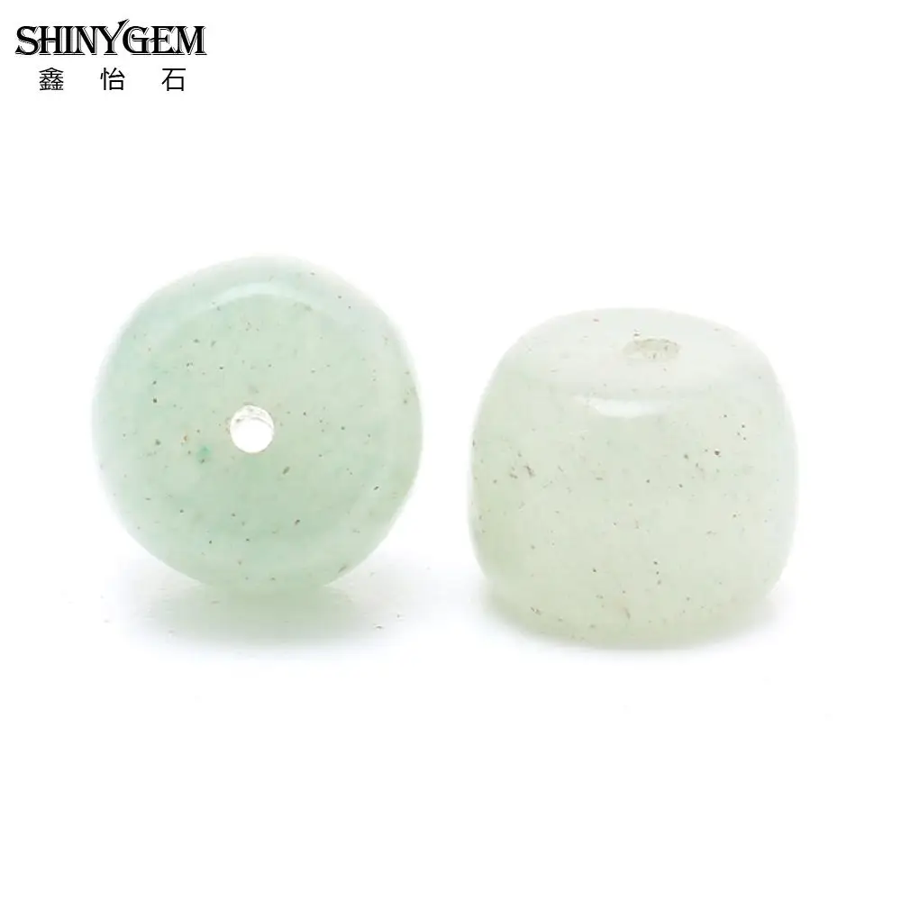 Круглые зеленые бусины ShinyGem 5*8 мм/8*10 мм Rondelle китайские из натурального камня для