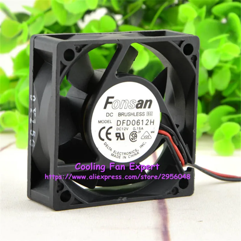 DFD0612H Вентилятор охлаждения с двойным шариковым подшипником DC 12V 0.15A 6020 6 см 60*60*20 мм