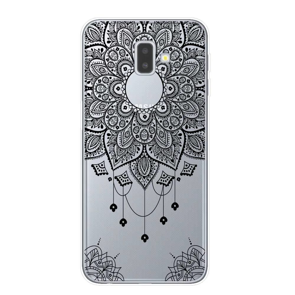 Сексуальный цветочный чехол для телефона, чехол для samsung J3, J5, J7,, J4, J6 Plus,, Note 8, 9, 10 Pro, чехол, кружевной цветок, мандала, чехол s Capa