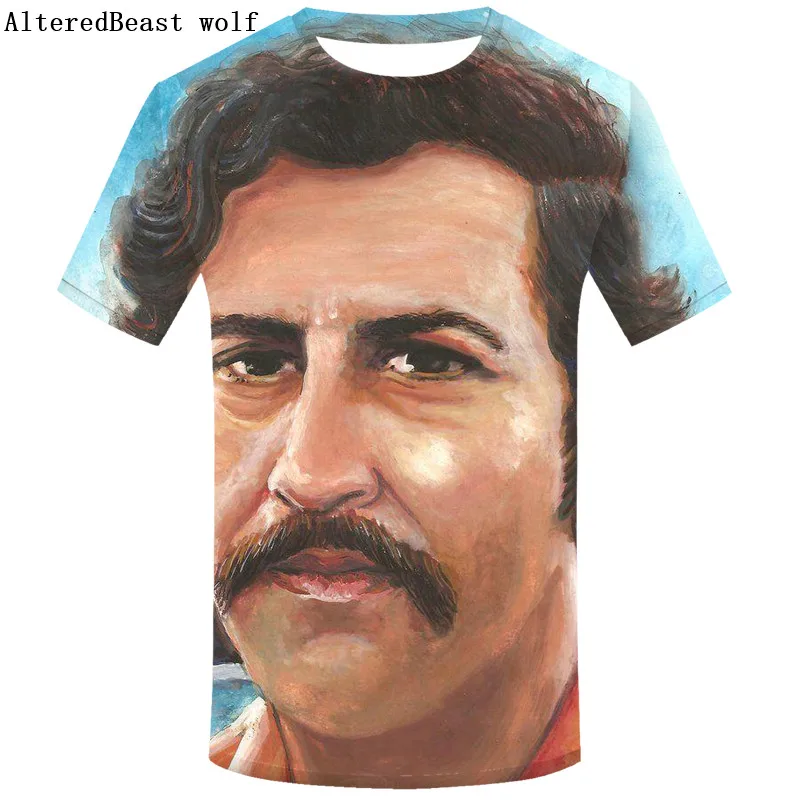 DMY433 Narcos Pablo Escobar Мужская 3D футболка Homme летние Повседневное в стиле хипстер и Свэг футболка Веселая топы-новинки футболка - Цвет: DMY433