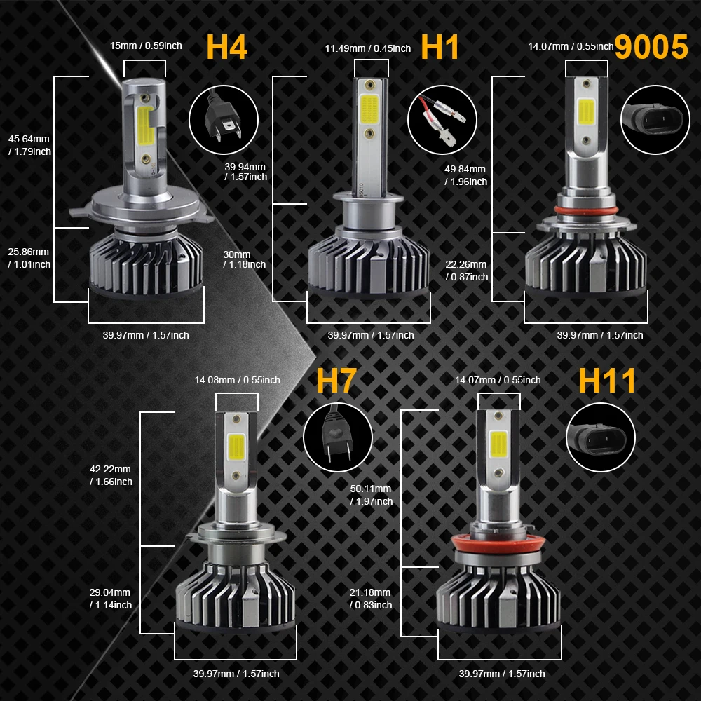 Автомобильная фара LVTUSI CANBUS H7 светодиодный H4 H1 H3 H11 9003 H8 H9 9005 AC|led h4 motorcycle|h4 motorcycleled