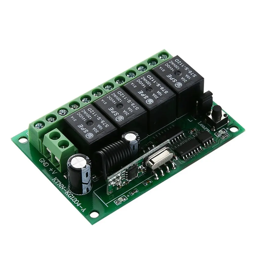 DC 12 V многофункциональный переключатель обучения Тип 4 способ получения 433 МГц