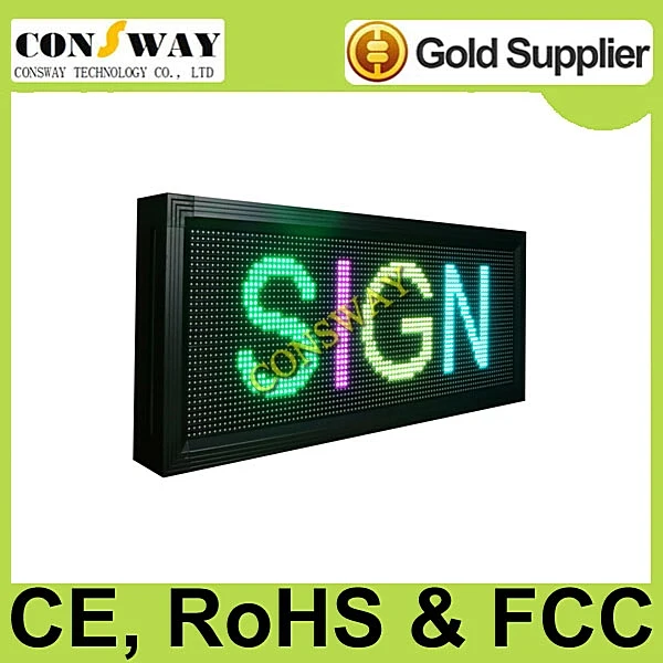 Бесплатная доставка и одобренное СЕ прокрутки led доска панель с цветом RGB размер