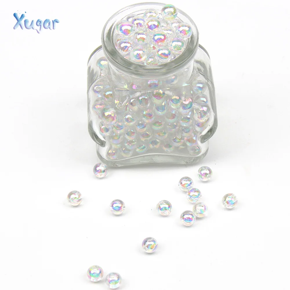 Xugar 100pcs 8mm Round ABS Imitation Pearl Beads Loose For Sewing Craft Scrapbook Decoration DIY Hairbows Garment | Дом и сад