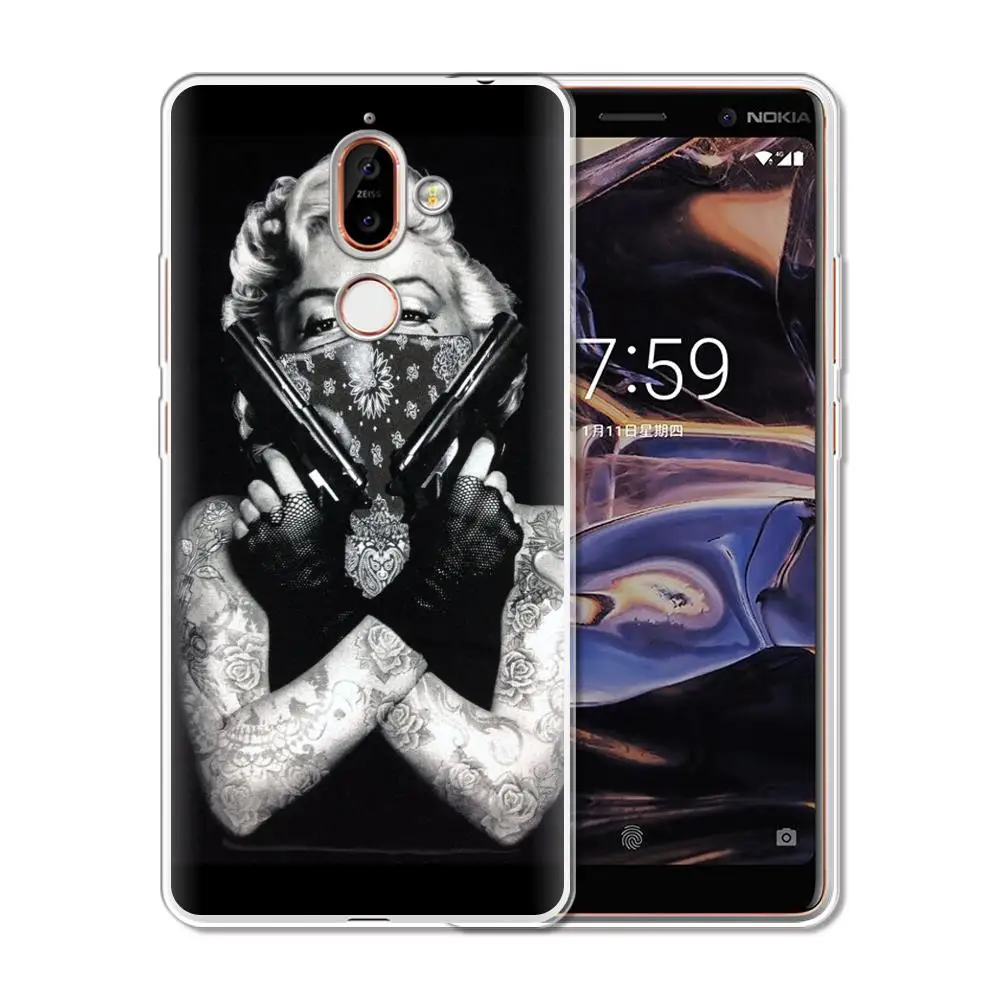 Fashion Printed Phone Case For Nokia 7.1 6.1 5.1 3.1 2.1 Plus Soft Silicone 8 7 6 5 3 2 1 Back Cover | Мобильные телефоны и