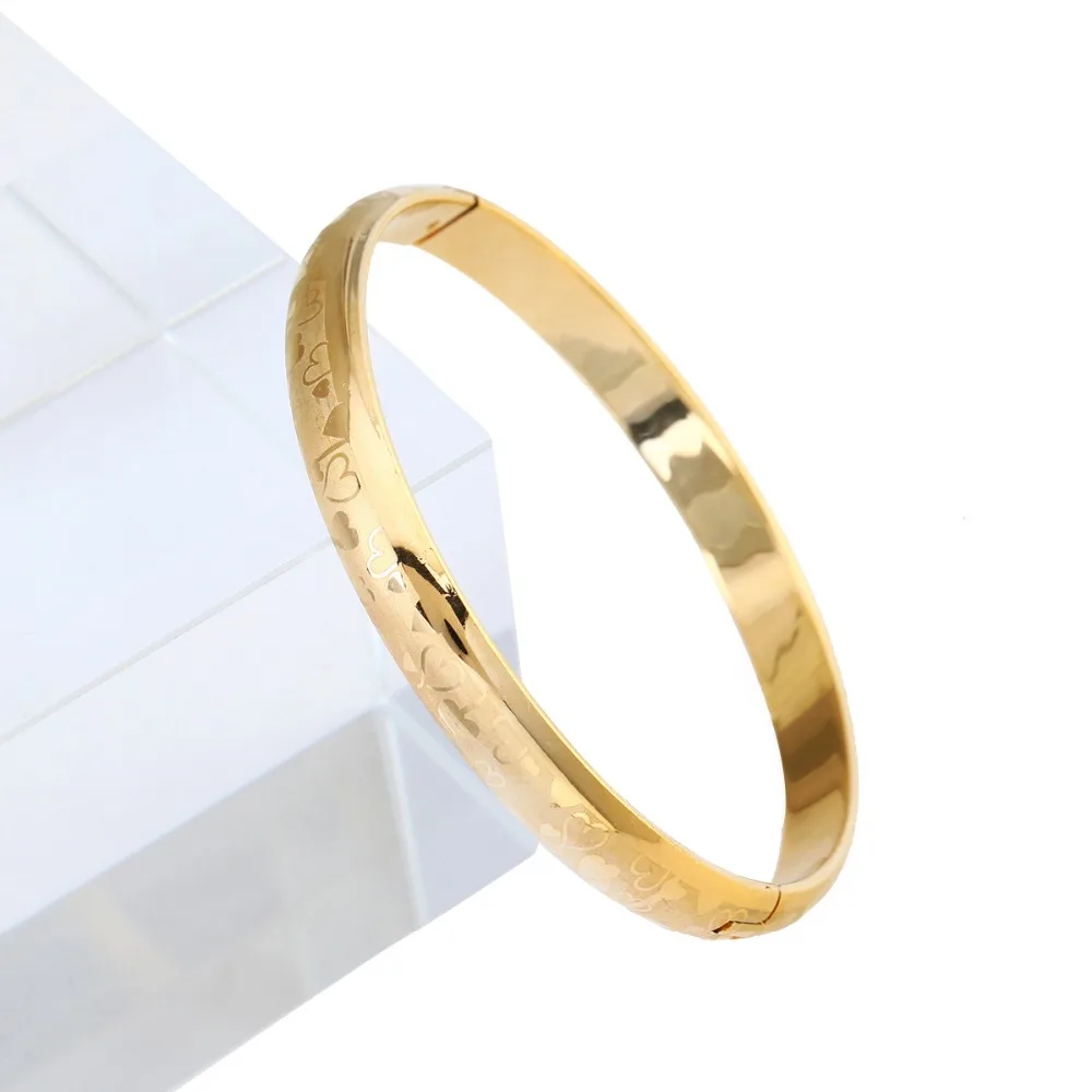 Новый любовь Золотой шарм в форме сердца браслет для женщин Винтажный