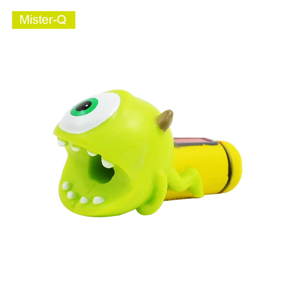 CHIPAL милый мультфильм укусов USB кабель протектор iphone сматывание кабеля Chompers шнур животное укуса держатель телефона Органайзер защита