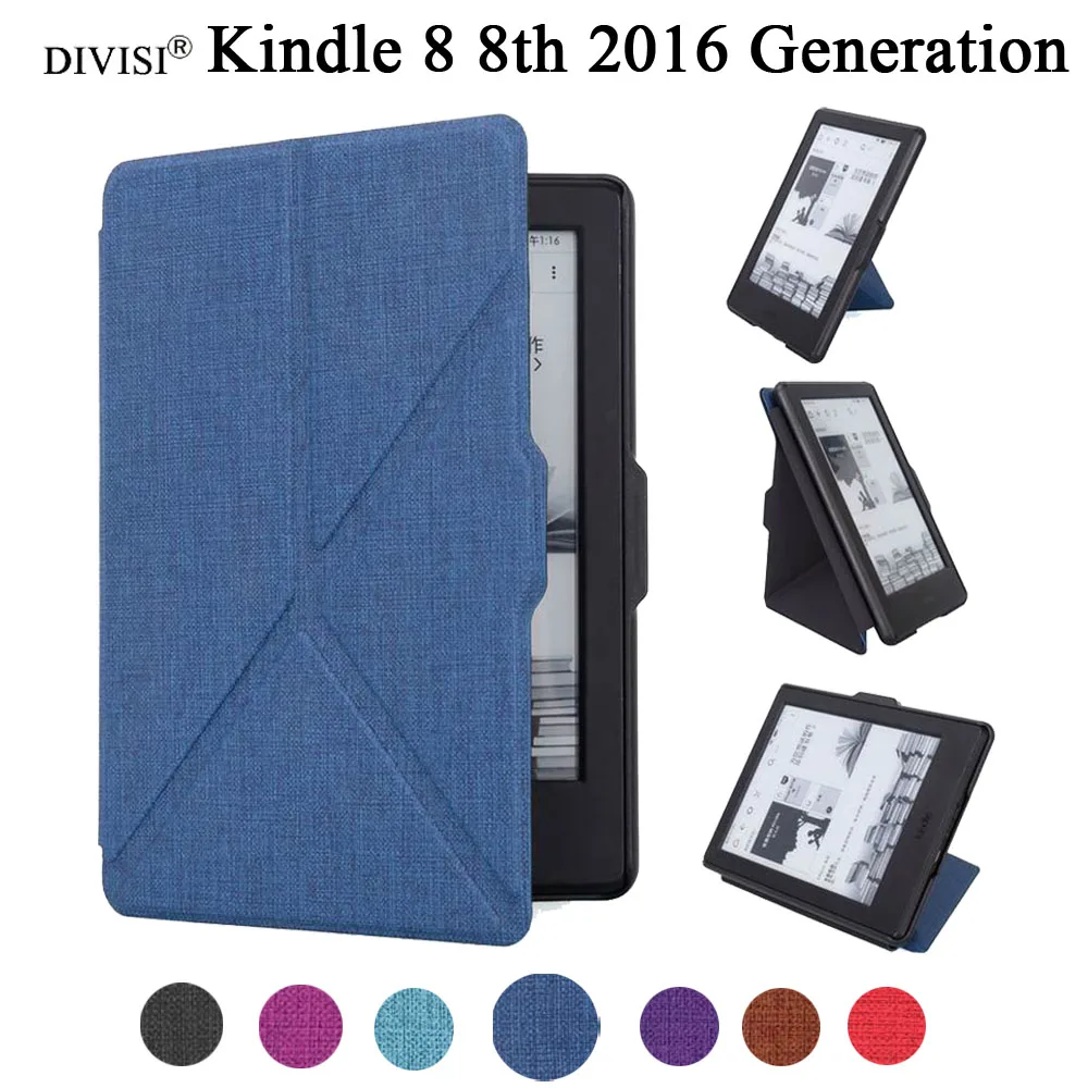 DIVISI Смарт трансформатор Стенд чехол для 2016 все новые Kindle 8th поколения 6
