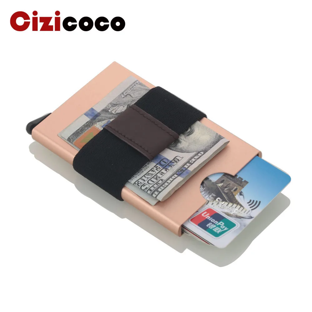 2019 новый алюминиевый держатель для карт мужчин RFID blcok чтения кредитных