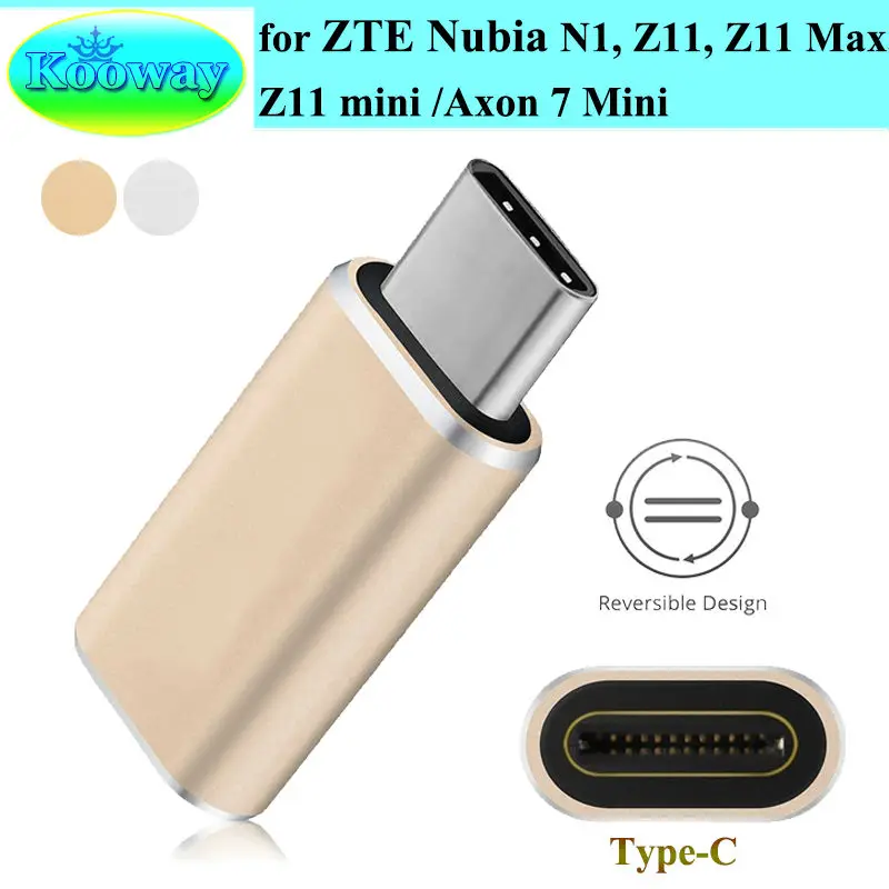 Кабель адаптер для зарядного устройства с портом USB 3 1 Type C (папа) на Micro 2 0 (мама) ZTE