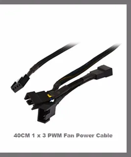 Компьютер PC чехол Процессор кулер 3pin Вентилятор охлаждения регулятор температуры, 3-контактный втулка вентилятора Питание разветвитель от 4Pin или SATA