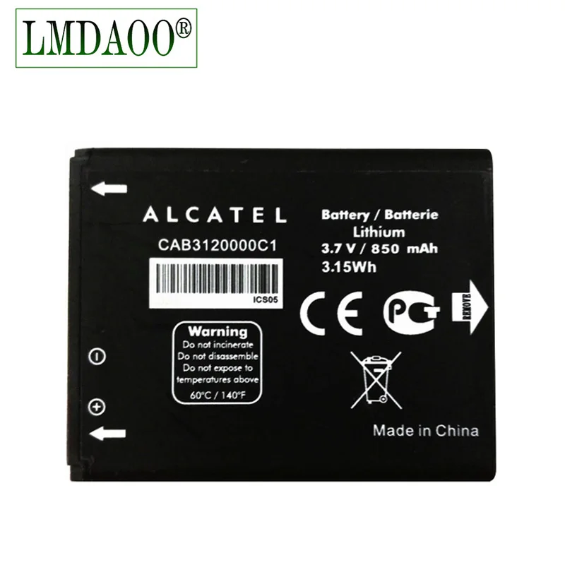 Новый CAB3120000C1 CAB23A0000C1 850 мАч 3 7 в литий ионный аккумулятор для Alcatel One Touch 768 OT710 OT888A