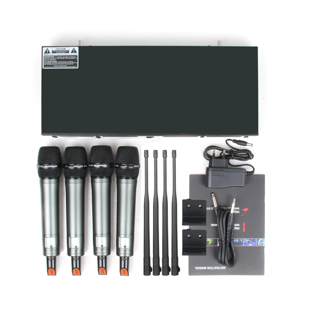 XTUGA SKM4000 PLUS профессиональная 4*100 каналов UHF Беспроводная микрофонная система